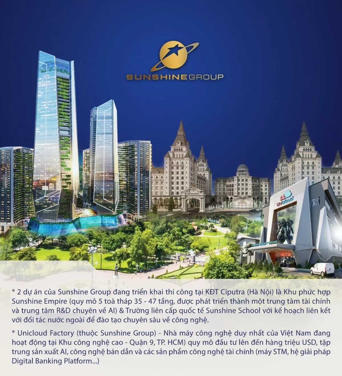 Sunshine Group phát triển mạnh hai lĩnh vực AI và bán dẫn