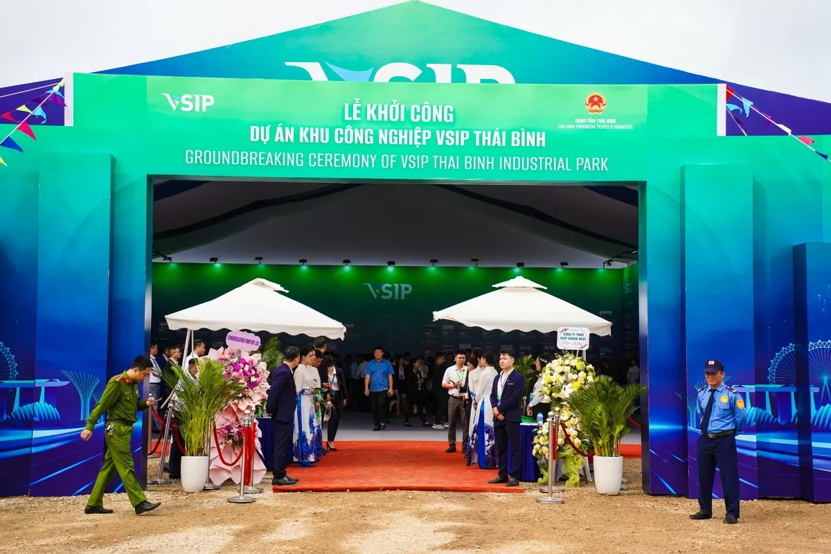 Toàn cảnh Lễ khởi công Khu công nghiệp VSIP Thái Bình