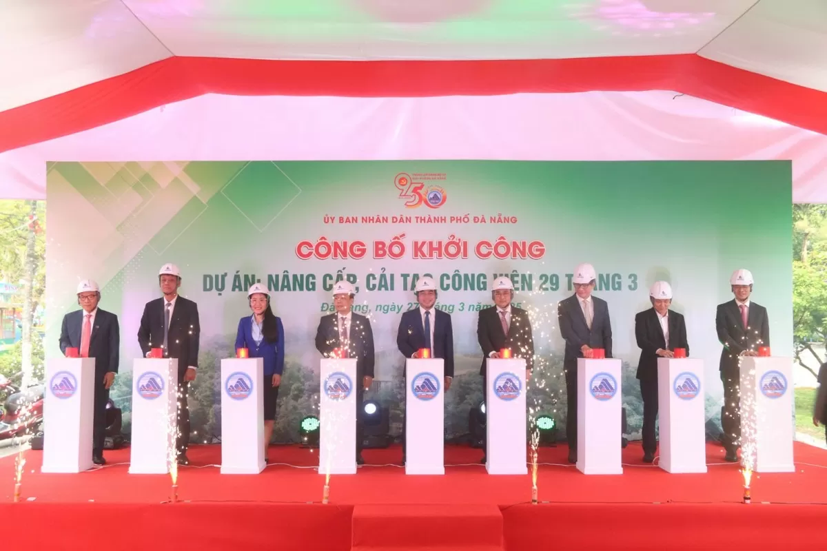 dự án nâng cấp Công viên 29 tháng 3 thành phố đà nẵng
