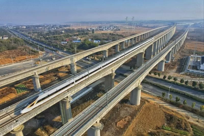 Trung Quốc là một trong những quốc gia nổi bật tại châu Á phát triển công nghiệp đường sắt tốc độ cao. Ảnh: Xinhua