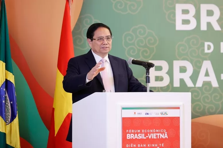 Thủ tướng Phạm Minh Chính: Hợp tác Việt Nam – Brazil không có giới hạn, không có cản trở - Ảnh: VGP/Nhật Bắc