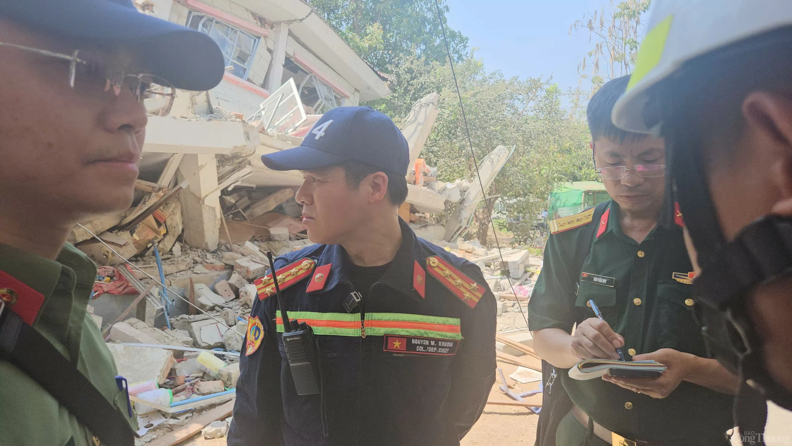 Hình ảnh đầu tiên về đoàn cứu trợ Việt Nam tại Myanmar