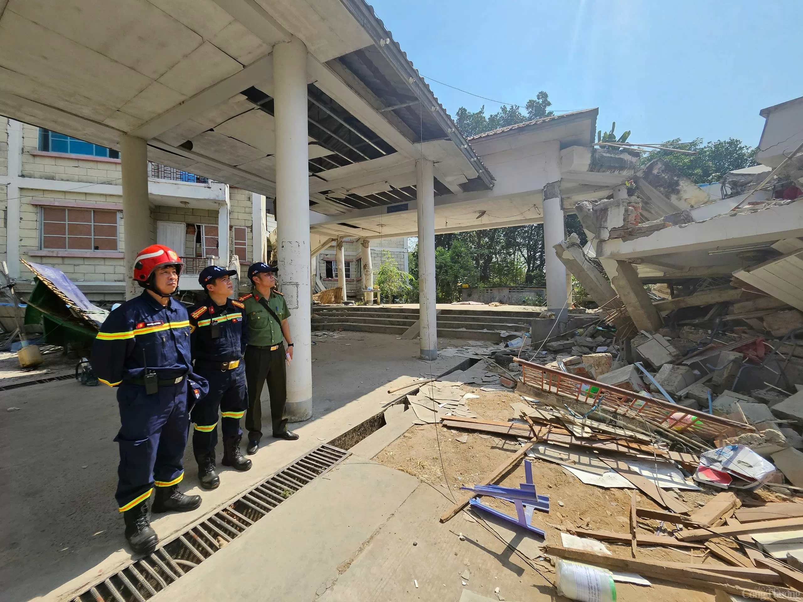 Hình ảnh đầu tiên về đoàn cứu trợ Việt Nam tại Myanmar