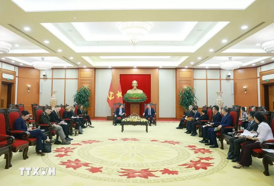 Toàn cảnh buổi tiếp đón. Ảnh: TTXVN