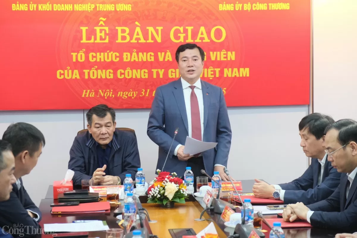 Bàn giao Đảng bộ Tổng Công ty Giấy Việt Nam về Đảng bộ Bộ Công Thương