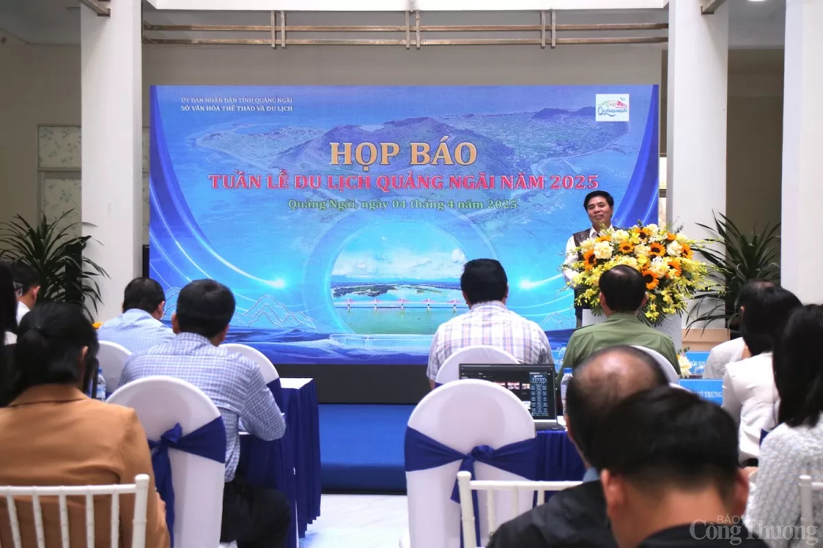 Tỉnh Quảng Ngãi tổ chức họp báo, chính thức công bố chuỗi sự kiện Tuần lễ du lịch tỉnh Quảng Ngãi 2025