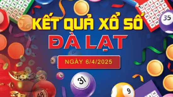 XSDL 6/4, kết quả xổ số Đà Lạt hôm nay 6/4/2025, KQXSDL 6/4
