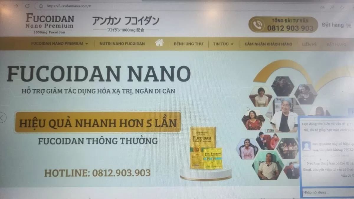 Sữa Fucoidan Nano 'nổ' chữa được ung thư: Công ty nói do đại lý