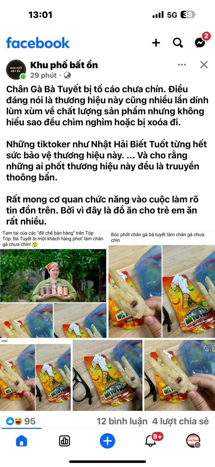Khách hàng chất lượng về chân gà Bà Tuyết