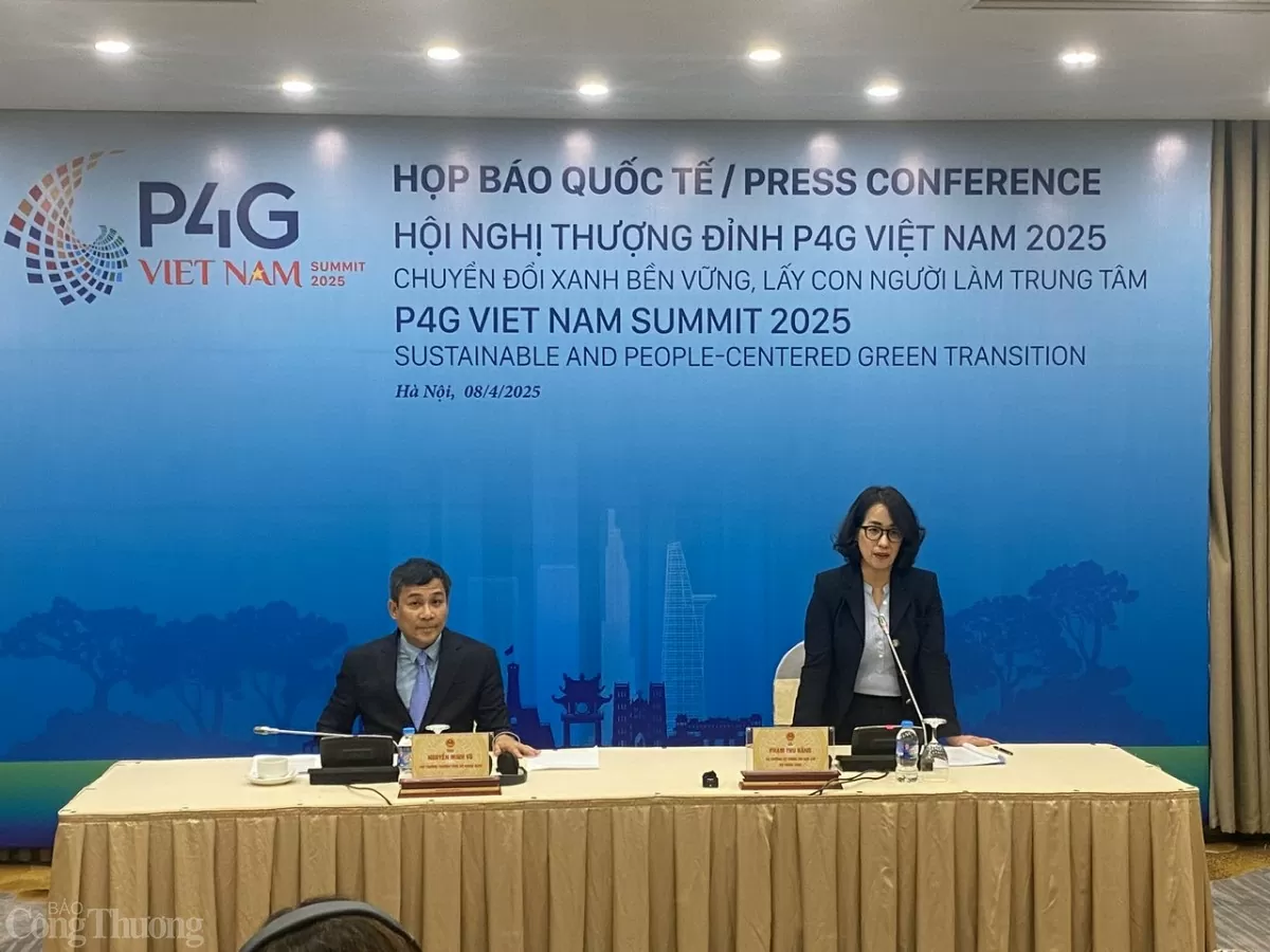 họp báo hội nghị thượng đỉnh p4g