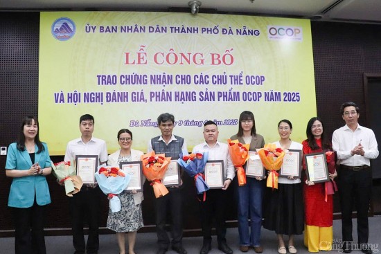 da nang chung nhan 11 san pham ocop 4 sao nam 2025