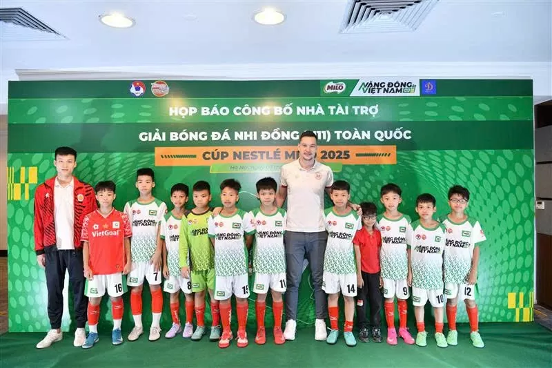 Nestlé MILO tiếp tục đồng hành cùng Giải Bóng đá Nhi đồng (U11) toàn quốc 2025