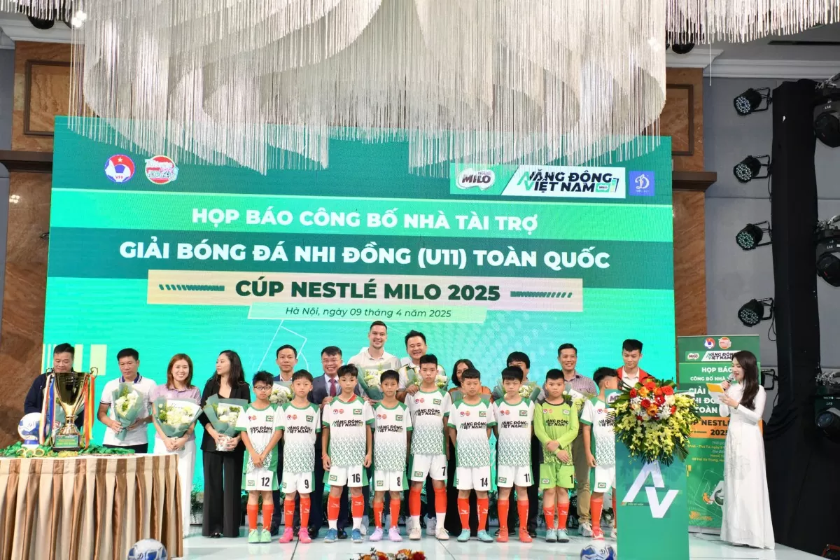 Nestlé MILO tiếp tục đồng hành cùng Giải Bóng đá Nhi đồng (U11) toàn quốc 2025