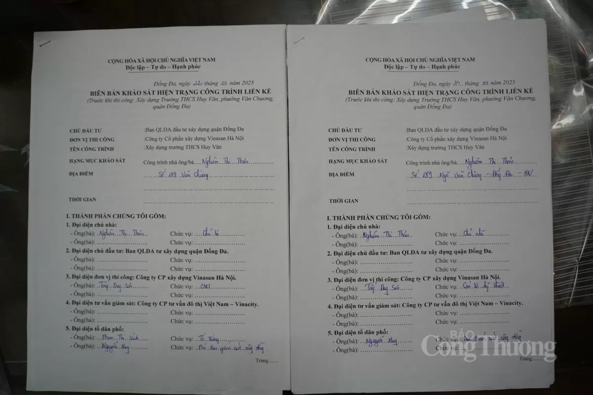 Hà Nội: Thi công trường học làm nứt nhà dân