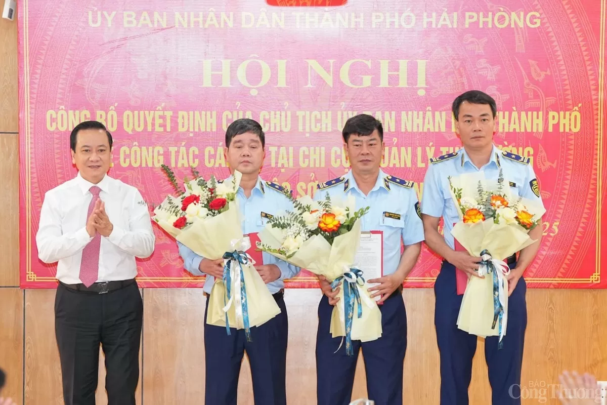 Bổ nhiệm Chi cục trưởng Chi cục Quản lý thị trường Hải Phòng