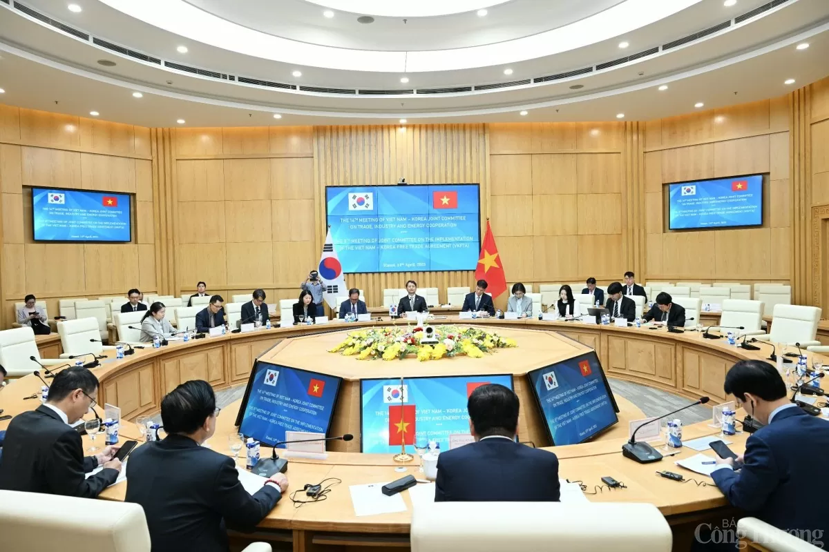 Ảnh: Kỳ họp 14 Uỷ ban hỗn hợp Thương mại, Công nghiệp và Năng lượng Việt Nam - Hàn Quốc
