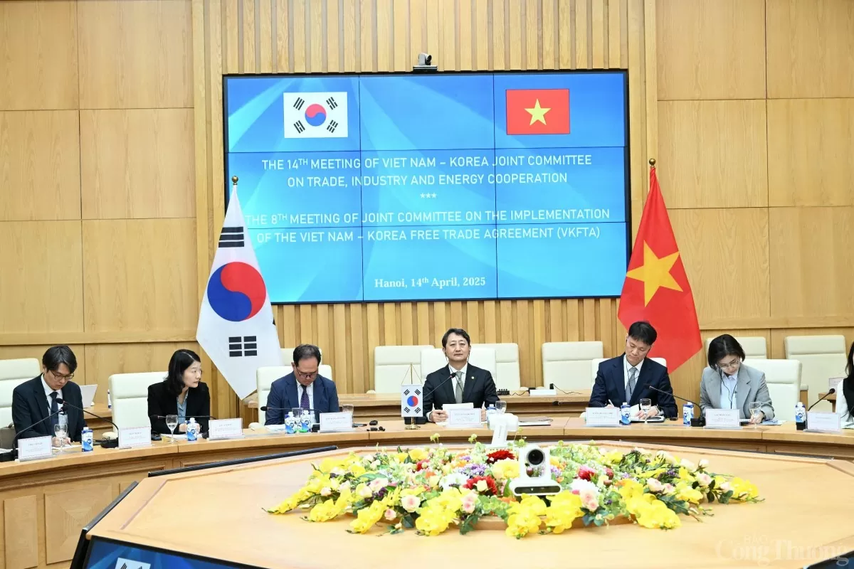 Ảnh: Kỳ họp 14 Uỷ ban hỗn hợp Thương mại, Công nghiệp và Năng lượng Việt Nam - Hàn Quốc