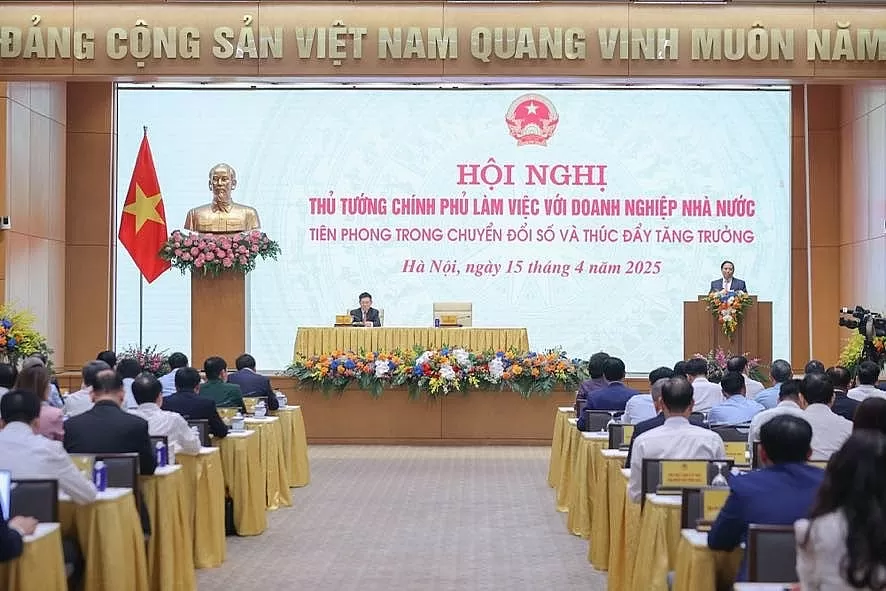Thủ tướng Phạm Minh Chính phát biểu khai mạc Hội nghị. Ảnh VGP/Nhật Bắc