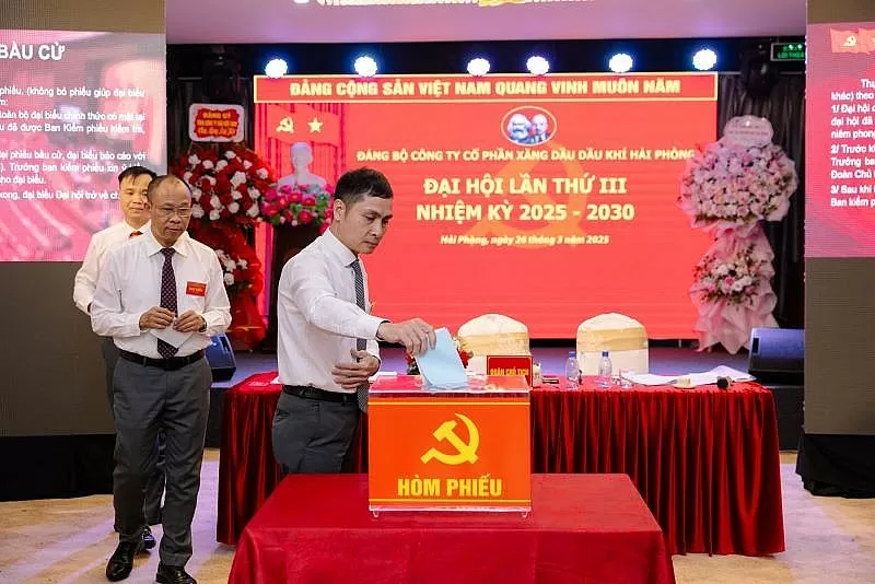 Đại hội Đảng bộ Công ty Cổ phần Xăng dầu Dầu khí PVOIL Hải Phòng nhiệm kỳ 2020 - 2025