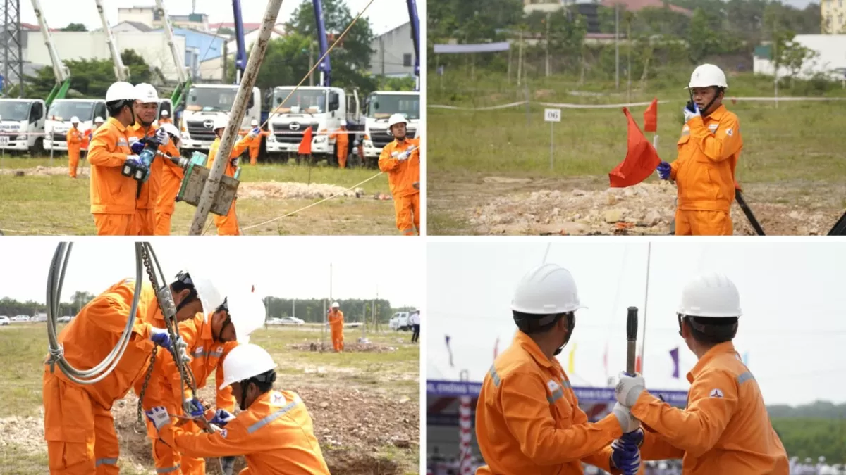 Tổng công ty Điện lực miền Trung diễn tập phòng, chống thiên tai và tìm kiếm cứu nạn tại Quảng Trị