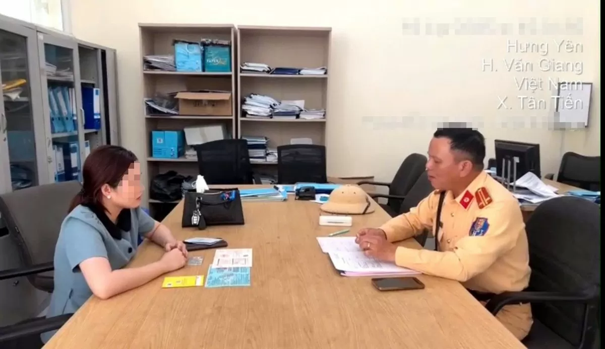 Xử phạt nghiêm nữ tài xế chạy ngược chiều Hà Nội - Hải Phòng. Ảnh: Cục Cảnh sát giao thông