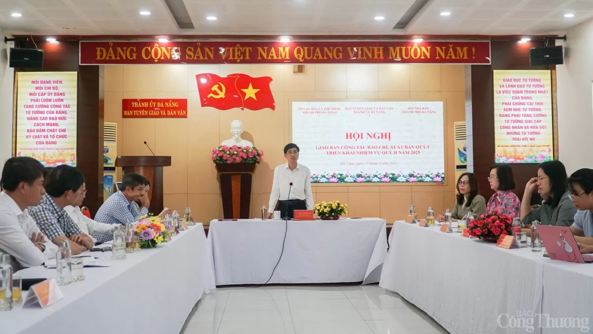 Ban Dân vận và Tuyên giáo Thành ủy Đà Nẵng giao ban báo chí quý I/2025, triển khai nhiệm vụ quý II/2025