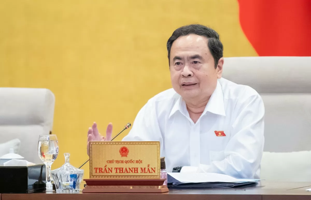 Chủ tịch Quốc hội Trần Thanh Mẫn phát biểu