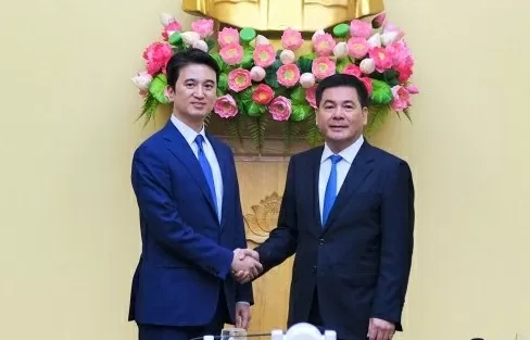 Bộ trưởng Nguyễn Hồng Diên làm việc với Tập đoàn SK