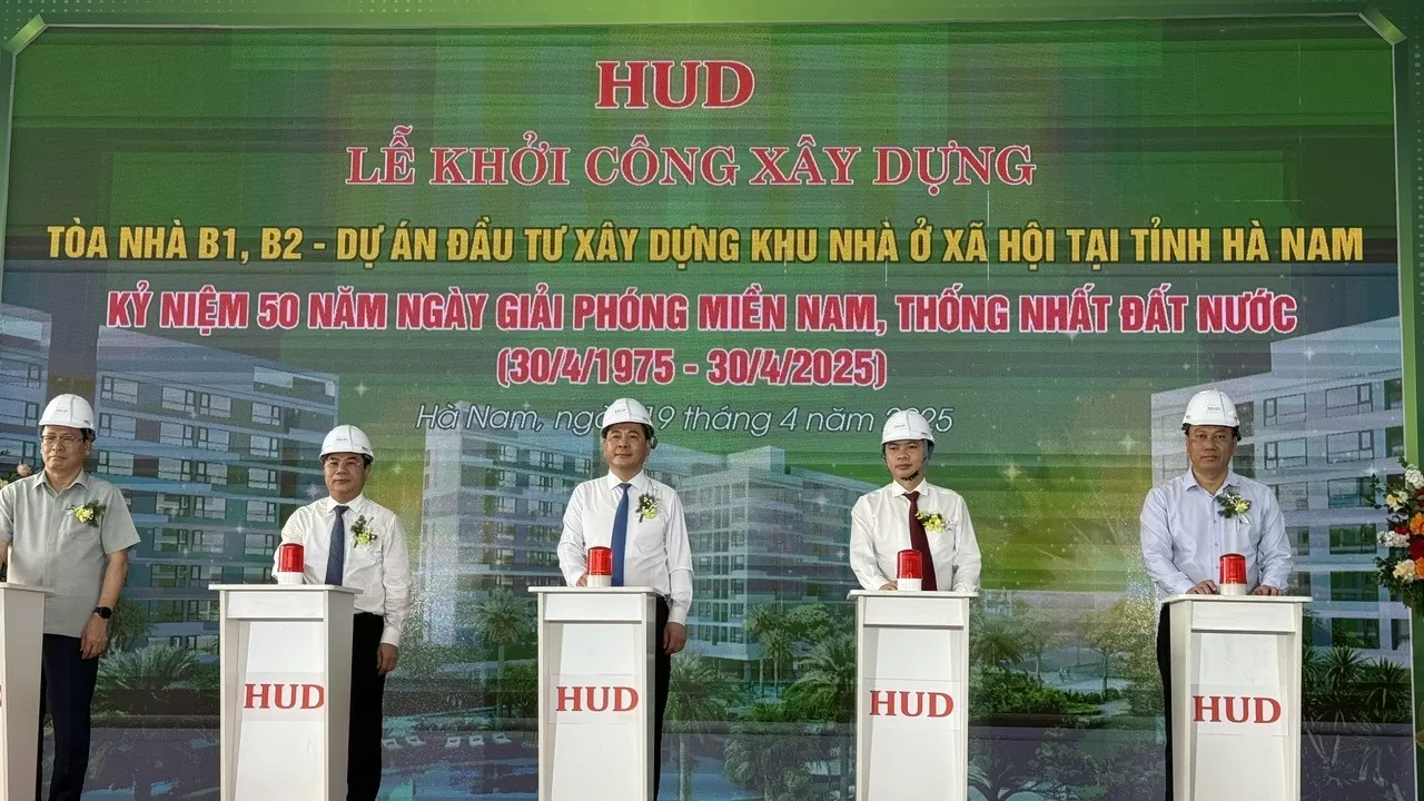 Khởi công xây dựng dự án nhà ở xã hội tại Hà Nam