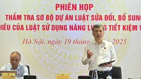 Thẩm tra sơ bộ Luật Sử dụng năng lượng tiết kiệm và hiệu quả (sửa đổi)