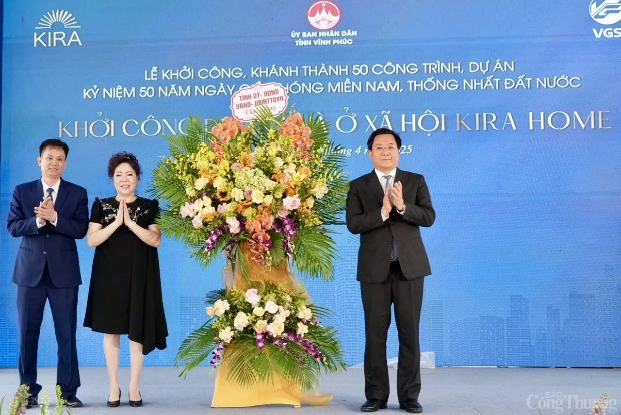 Vĩnh Phúc: Khởi công dự án nhà ở xã hội Kira Home