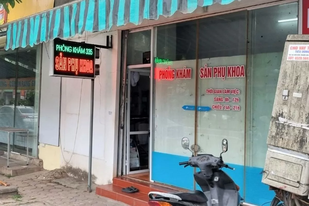 Số nhà 335 đường Trần Hưng Đạo, phường Quỳnh Lâm, TP Hòa Bình là phòng khám phụ sản (Ảnh: Thanh Bình).