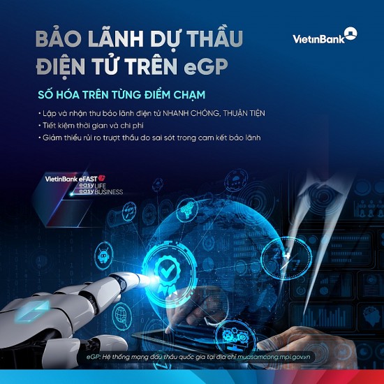 vietinbank tien phong trien khai bao lanh du thau dien tu tren egp