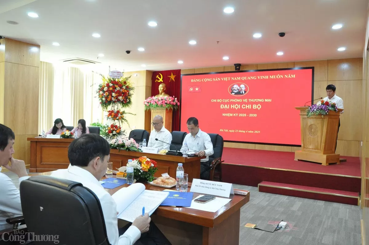 Đại hội Chi bộ Cục Phòng vệ thương mại nhiệm kỳ 2025-2030