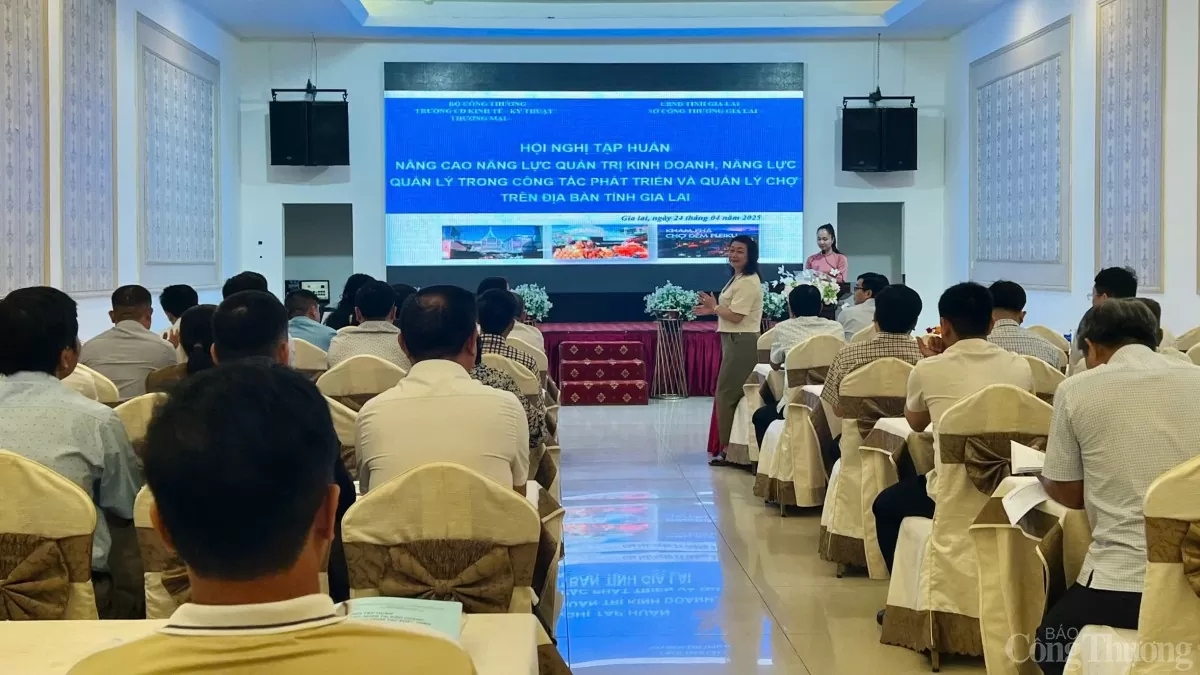 Nâng cao năng lực phát triển, quản lý chợ tại Gia Lai