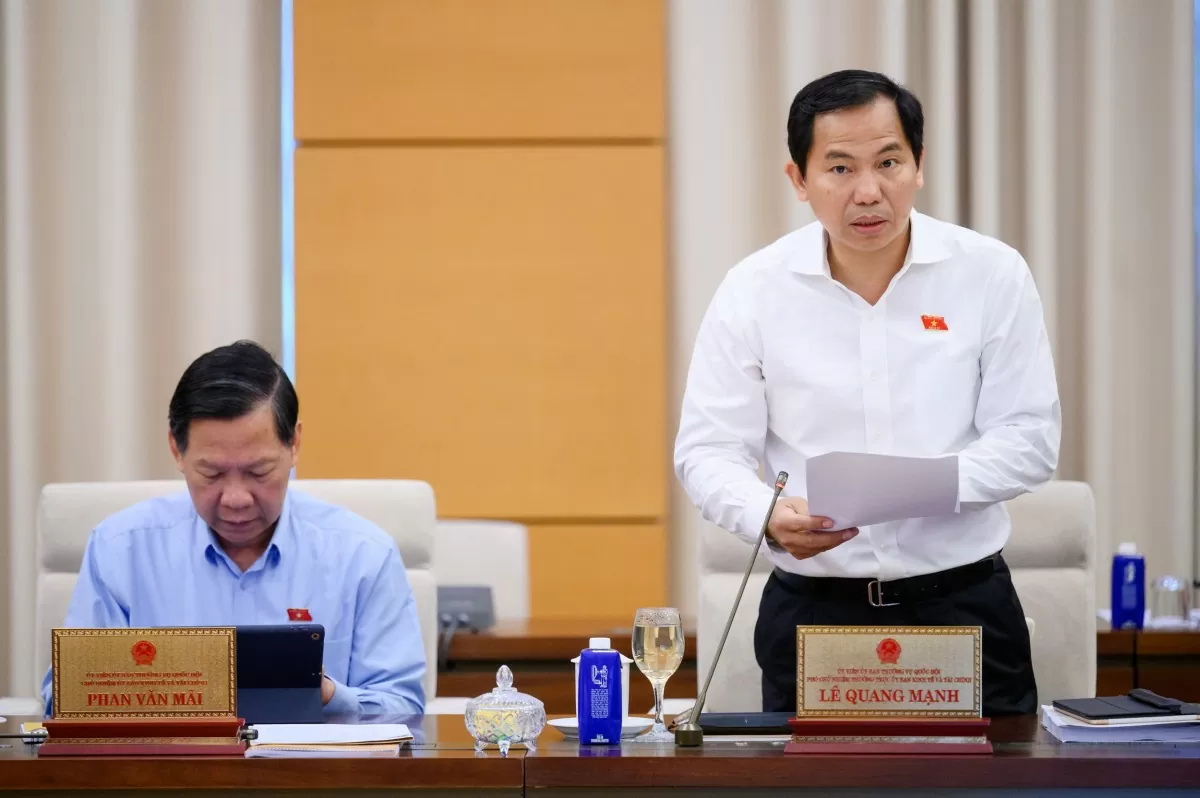 Phó Chủ nhiệm Thường trực Ủy ban Kinh tế và Tài chính Lê Quang Mạnh