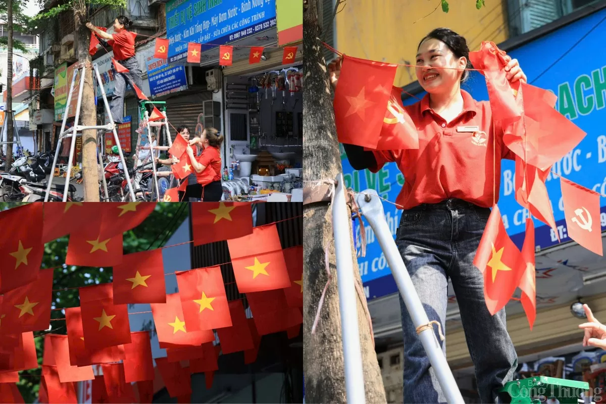Hà Nội rực rỡ cờ hoa chào mừng Ngày Thống nhất non sông