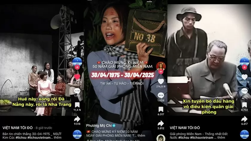 Những video lịch sử được giới trẻ sáng tạo, lan tỏa mạnh mẽ trên mạng xã hội