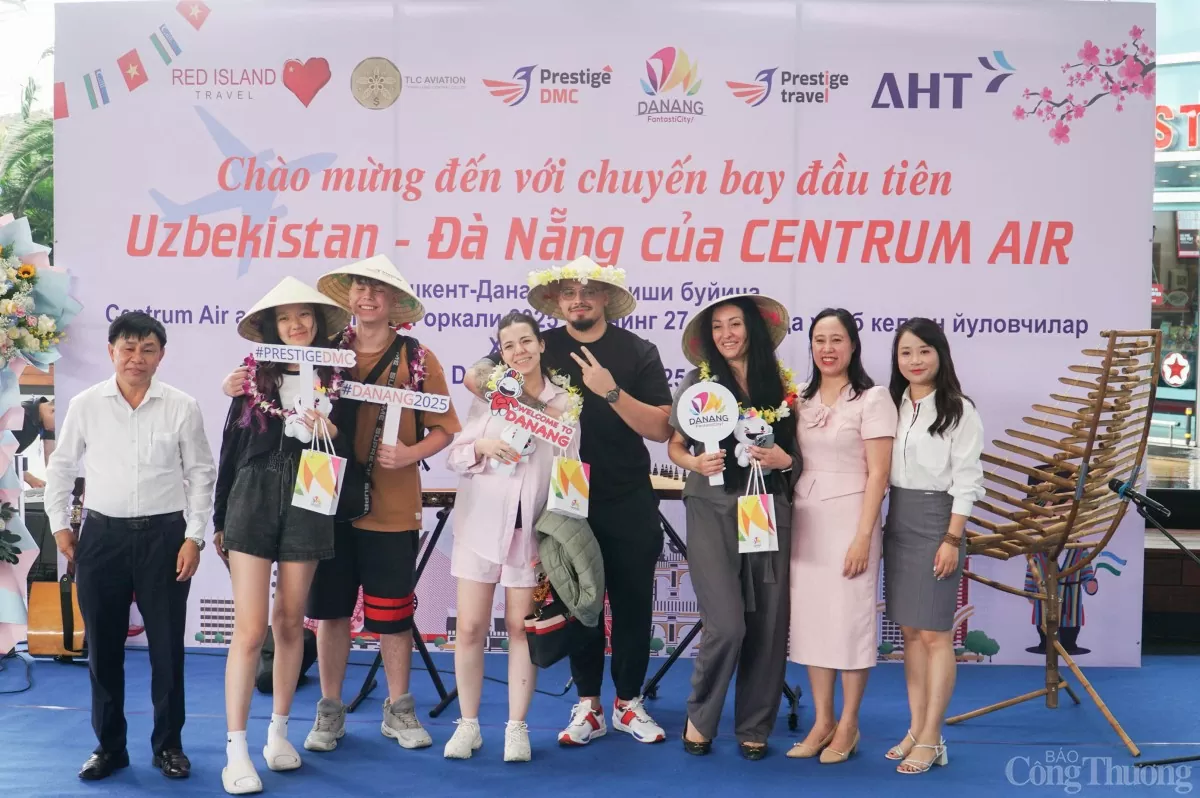 Thành phố Đà Nẵng chào đón chuyến bay đầu tiên đến từ Tashkent (Uzbekistan)