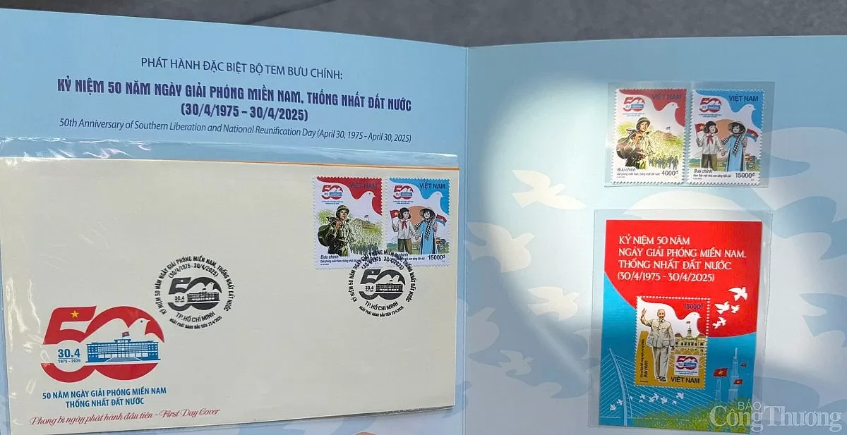 Khai trương Trung tâm báo chí và phát hành bộ tem đặc biệt chào mừng 30/4