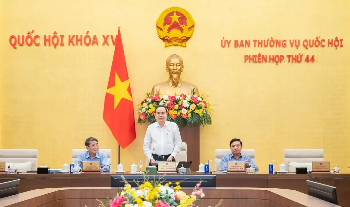 Chủ tịch Quốc hội Trần Thanh Mẫn phát biểu bế mạc phiên họp