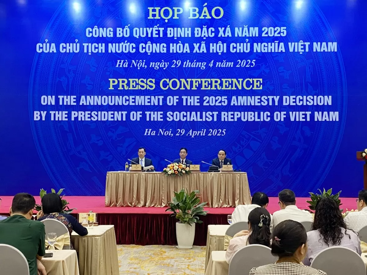 Chủ tịch nước quyết định đặc xá năm 2025 cho 8.055 phạm