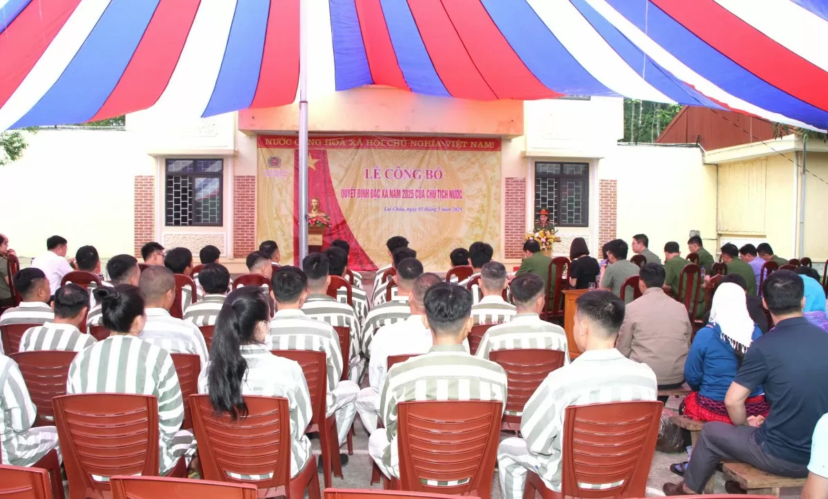 13 phạm nhân ở tỉnh Lai Châu được Chủ tịch nước đặc xá