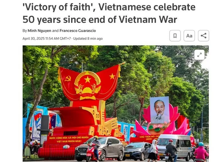 Thế giới nói gì về Lễ kỷ niệm 50 năm Giải phóng miền Nam, thống nhất đất nước?