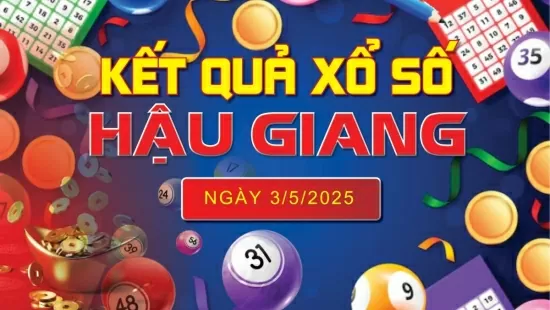 XSHG 3/5, kết quả xổ số Hậu Giang hôm nay 3/5/2025, KQXSHG 3/5