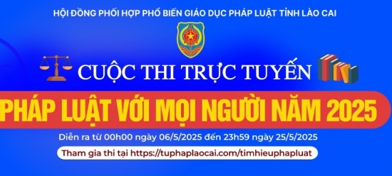 lao cai to chuc thi truc tuyen phap luat voi moi nguoi nam 2025