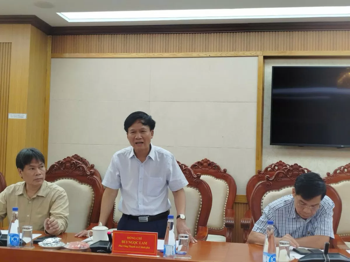Bàn giao Thanh tra Bộ Công Thương về Thanh tra Chính phủ