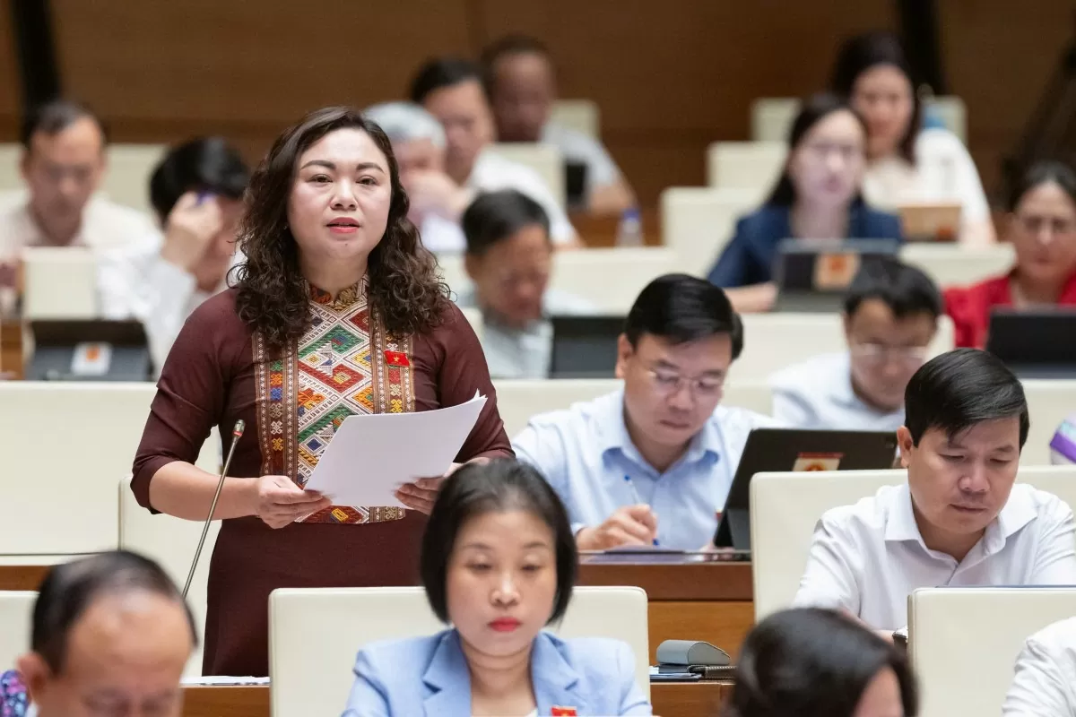 đại biểu Đặng Bích Ngọc (đoàn Hòa Bình)