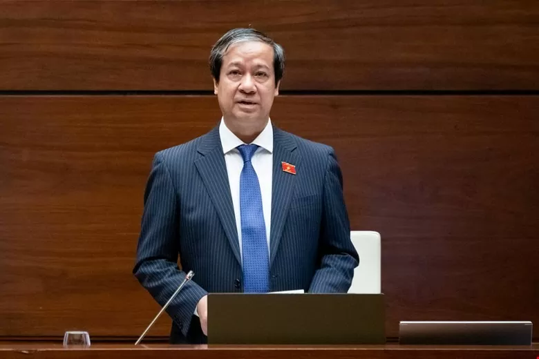 Bộ trưởng Bộ Giáo dục và Đào tạo Nguyễn Kim Sơn. Ảnh: VPQH