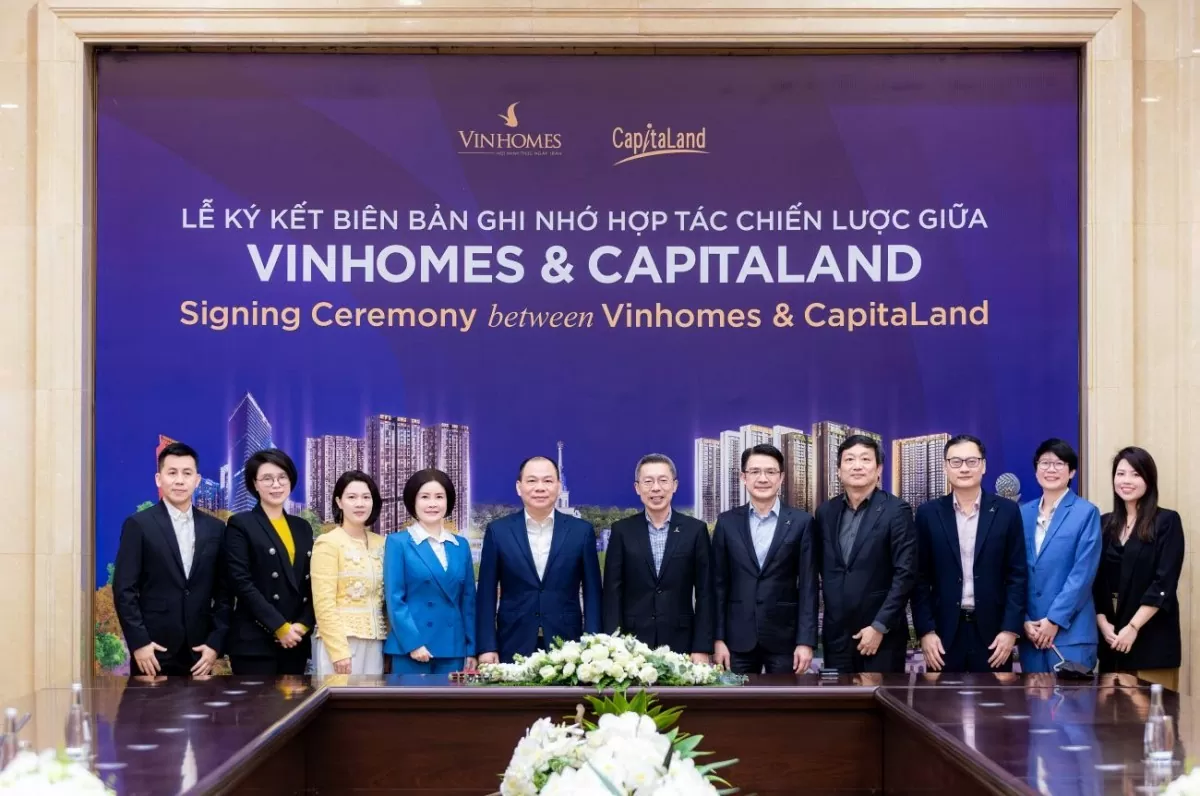 CapitaLand Development hợp tác chiến lược cùng Vingroup, mở rộng quy mô tại Việt Nam